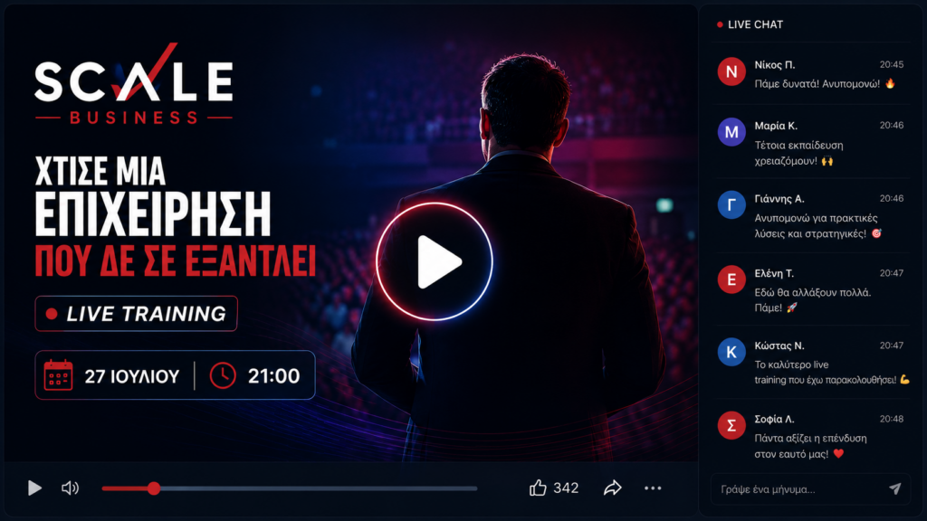 SCALE BUSINESS LIVE 27/7 21:00